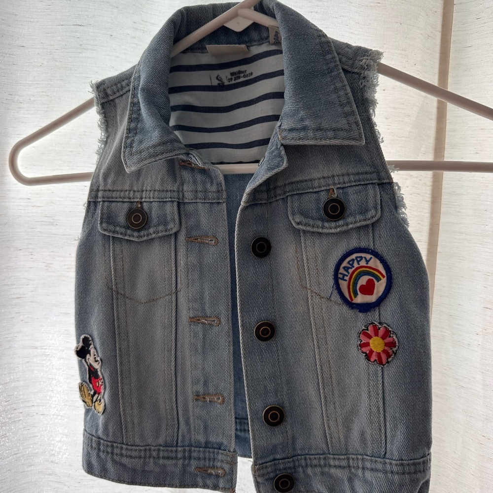 Junk Food Clothing Blue Vest Classic Design